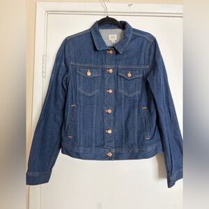 J.Crew Denim Jacket with Brass Colored Buttons